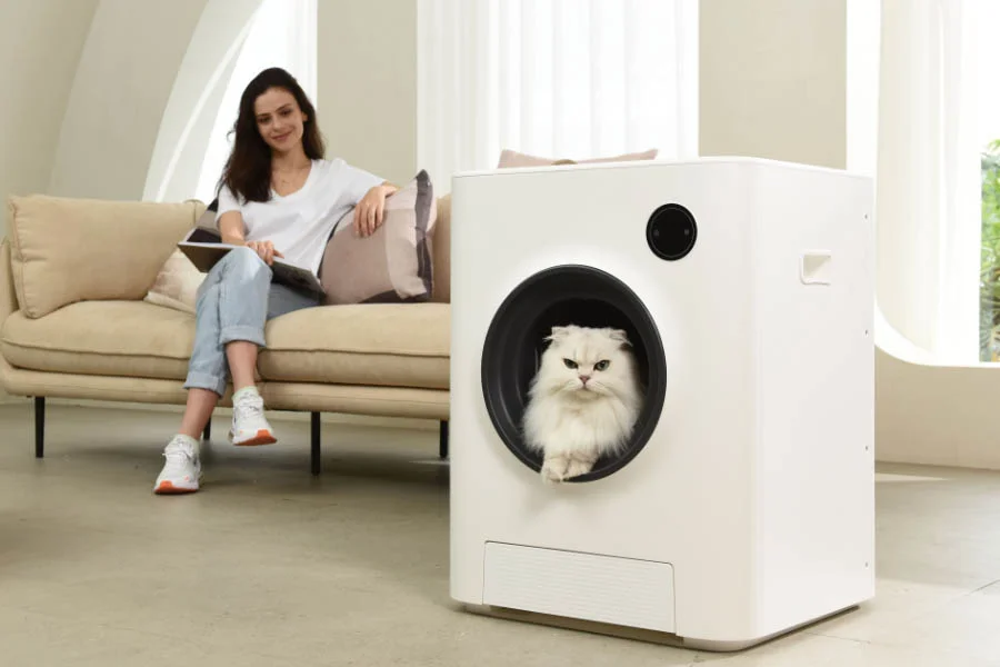 easy clean litter box